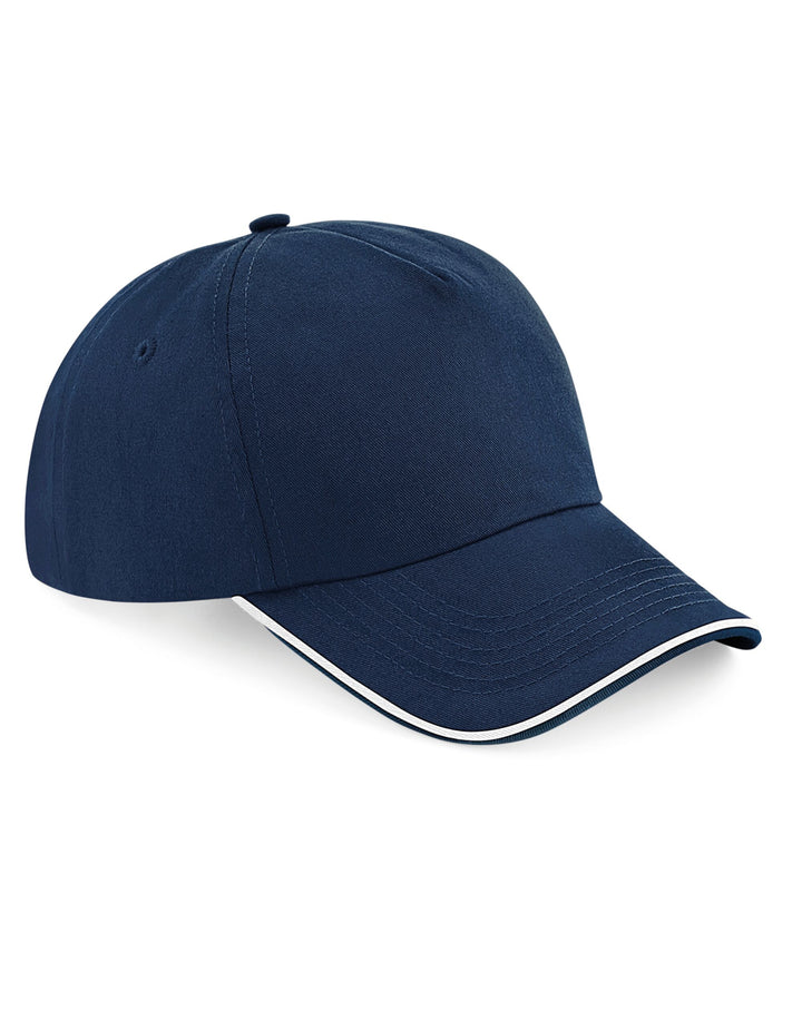 Beechfield Authentic 5 Panel Piped Peak