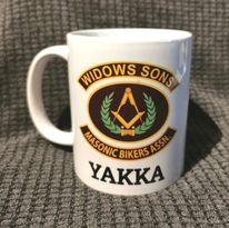 Widows Sons Logo on one side, plus your name.