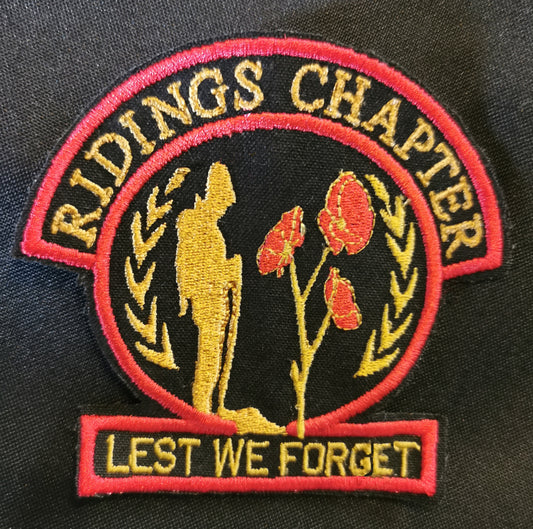 RIDINGS CHAPTER POPPY PATCH